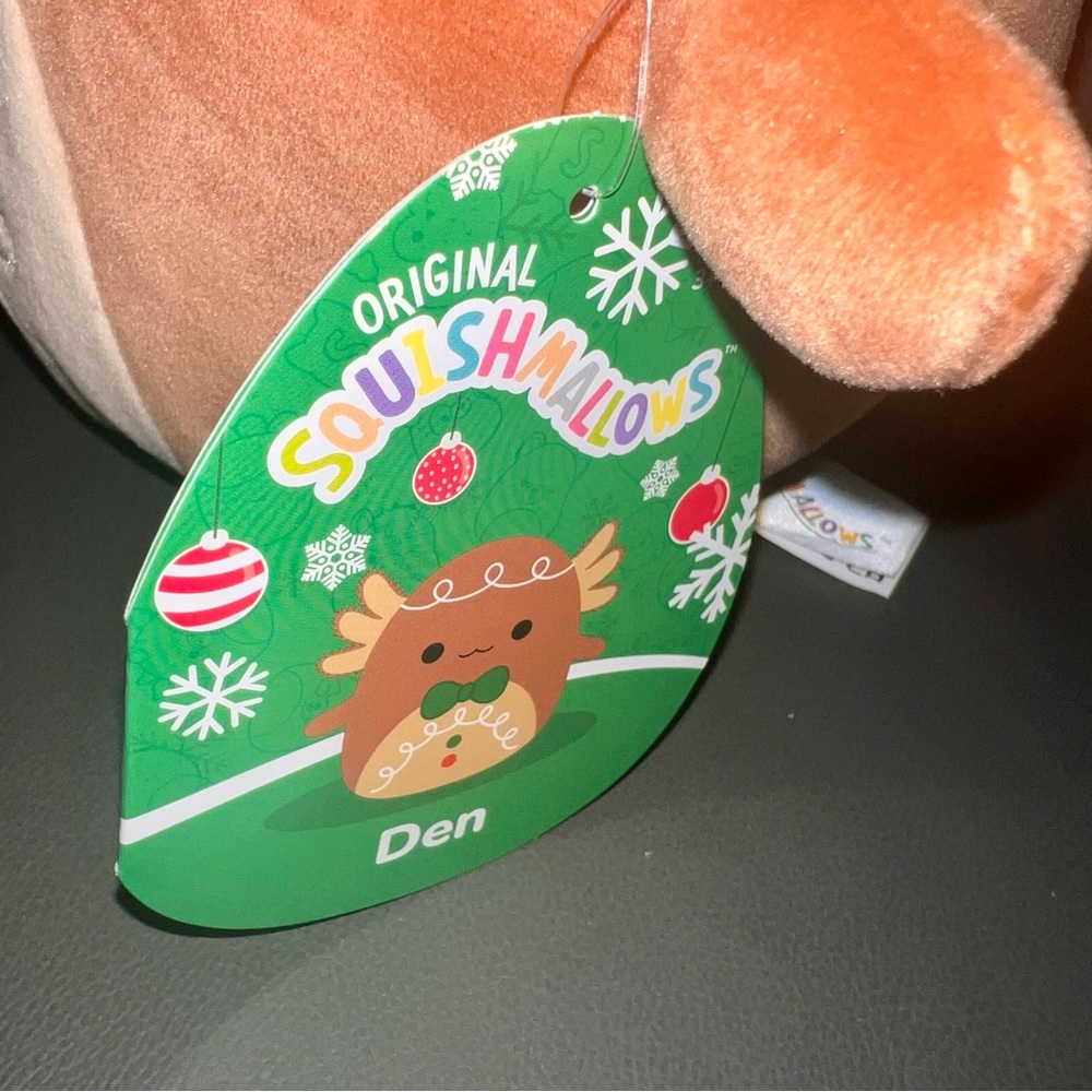 NWT ๐ฅ 8" Den the Gingerbread Axolotl Squishmallow - Picture 4 of 5